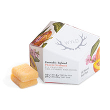 Load image into Gallery viewer, Real Fruit Peach 5:1 CBD:THC Gummies