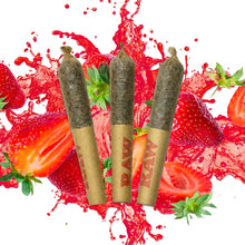 Load image into Gallery viewer, Dab Bods Strawberry Freeze Resin Infused Pre-Rolls
