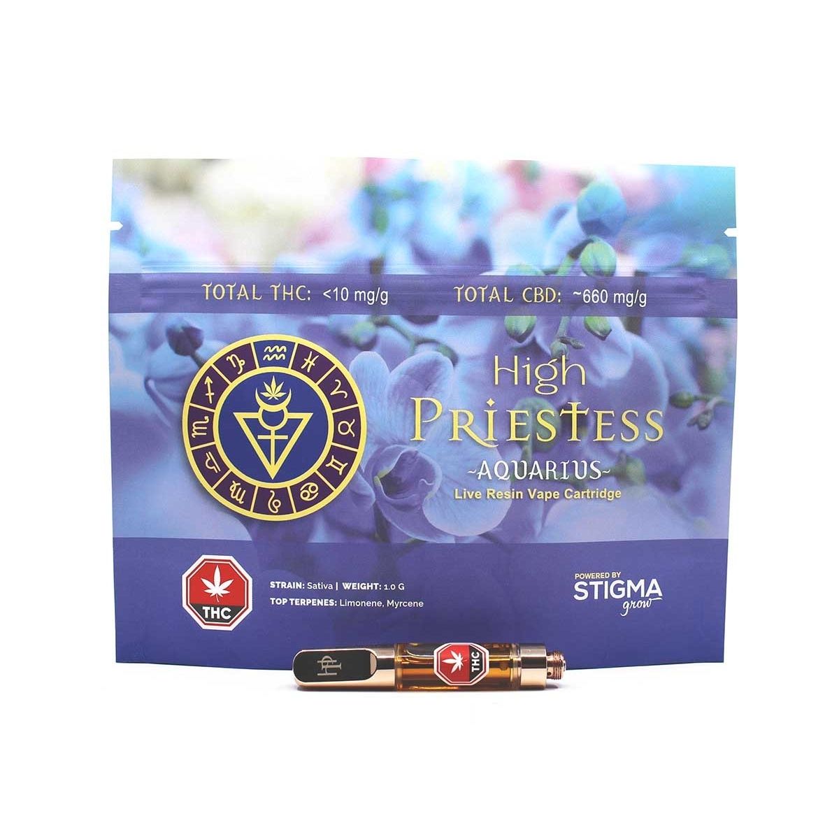 High Priestess Aquarius CBD Cartridge Herbal Dispatch High Priestess Aquarius CBD Cartridge Herbal Dispatch