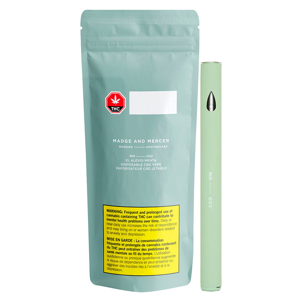 MM 002 El Alevio Menta Disposable Pen Herbal Dispatch MM 002 El Alevio Menta Disposable Pen Herbal Dispatch