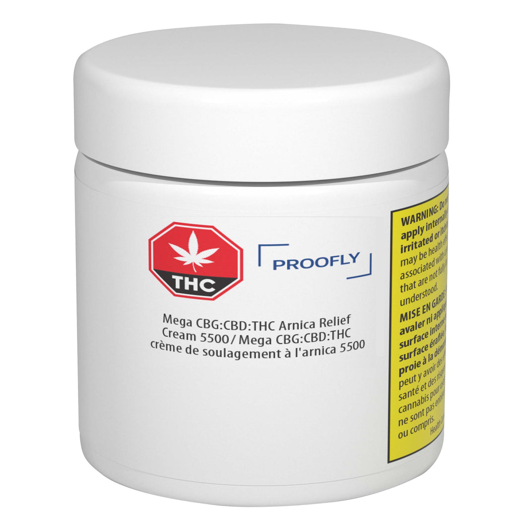 Mega CBG+CBD+THC 5500 Arnica Relief Cream