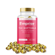 10 mg THC x 100 Softgels (1,000 mg THC)