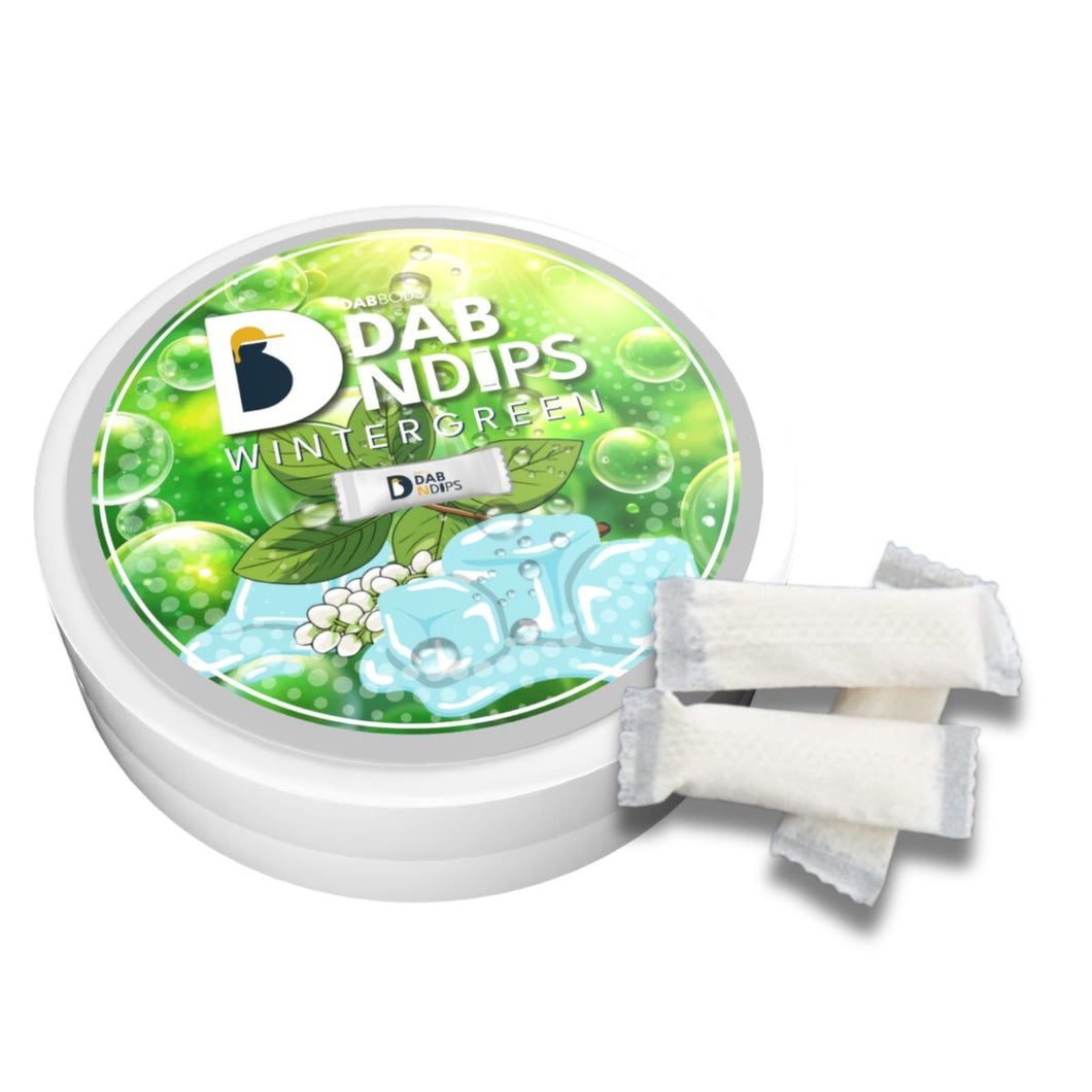 Dab N Dips Wintergreen CBD Pouches