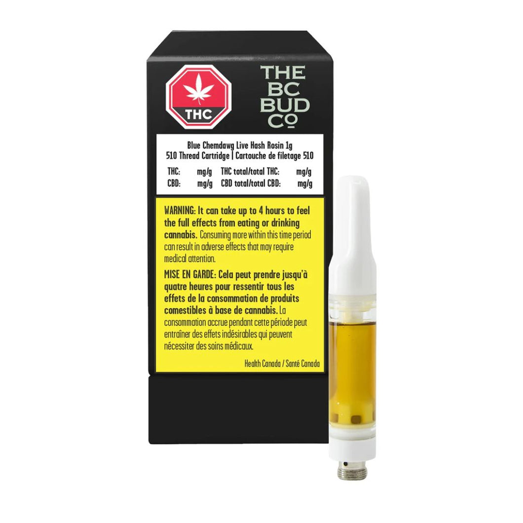 Blue Chemdawg Live Hash Rosin Vape Cart