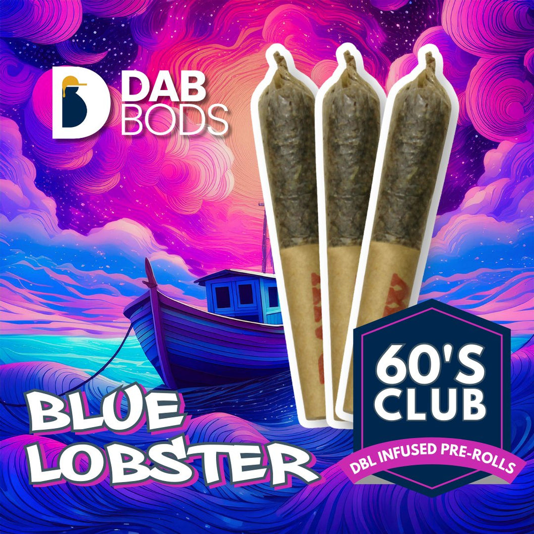 Blue Lobster 60's+ Dbl Infused Pre-Rolls