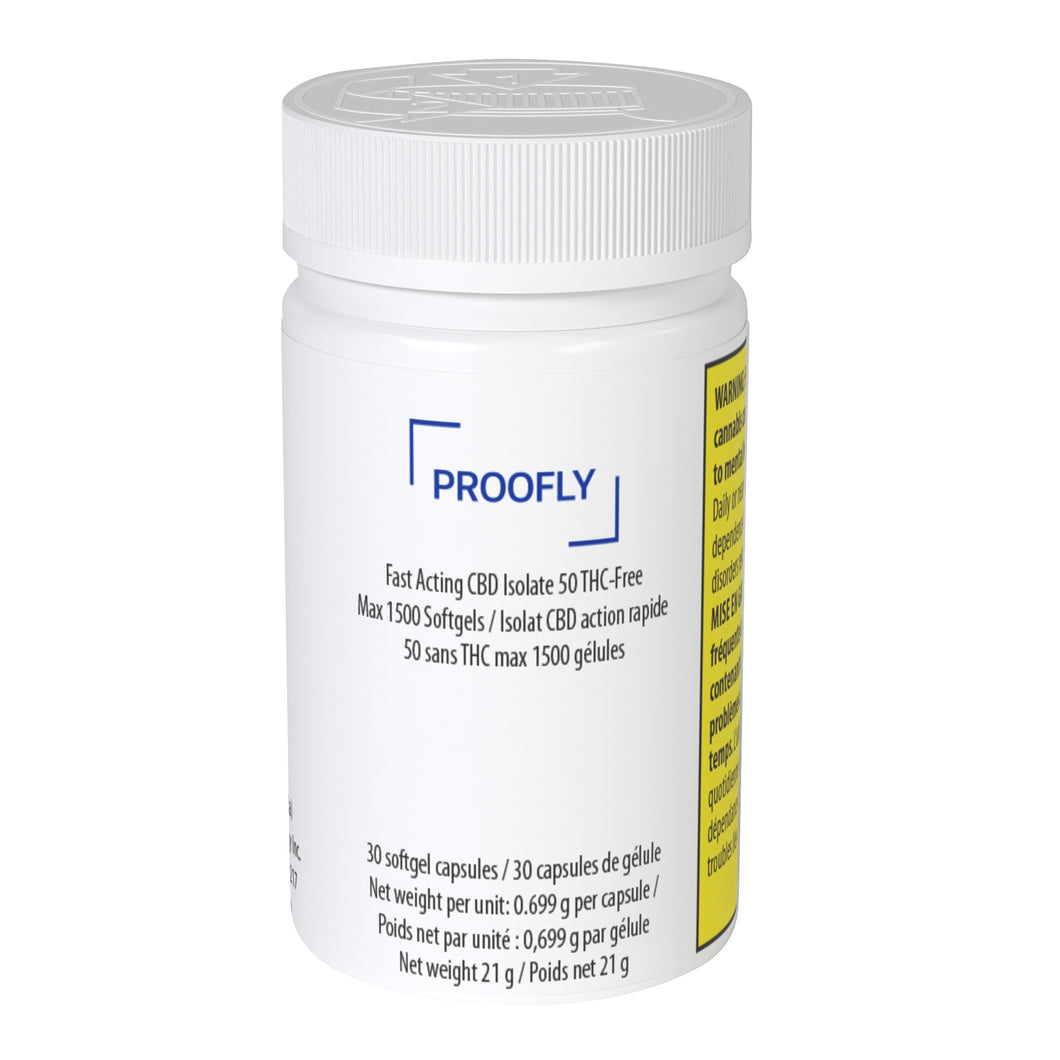 Fast Acting CBD Isolate 50 THC-Free Max 1500 Softgels