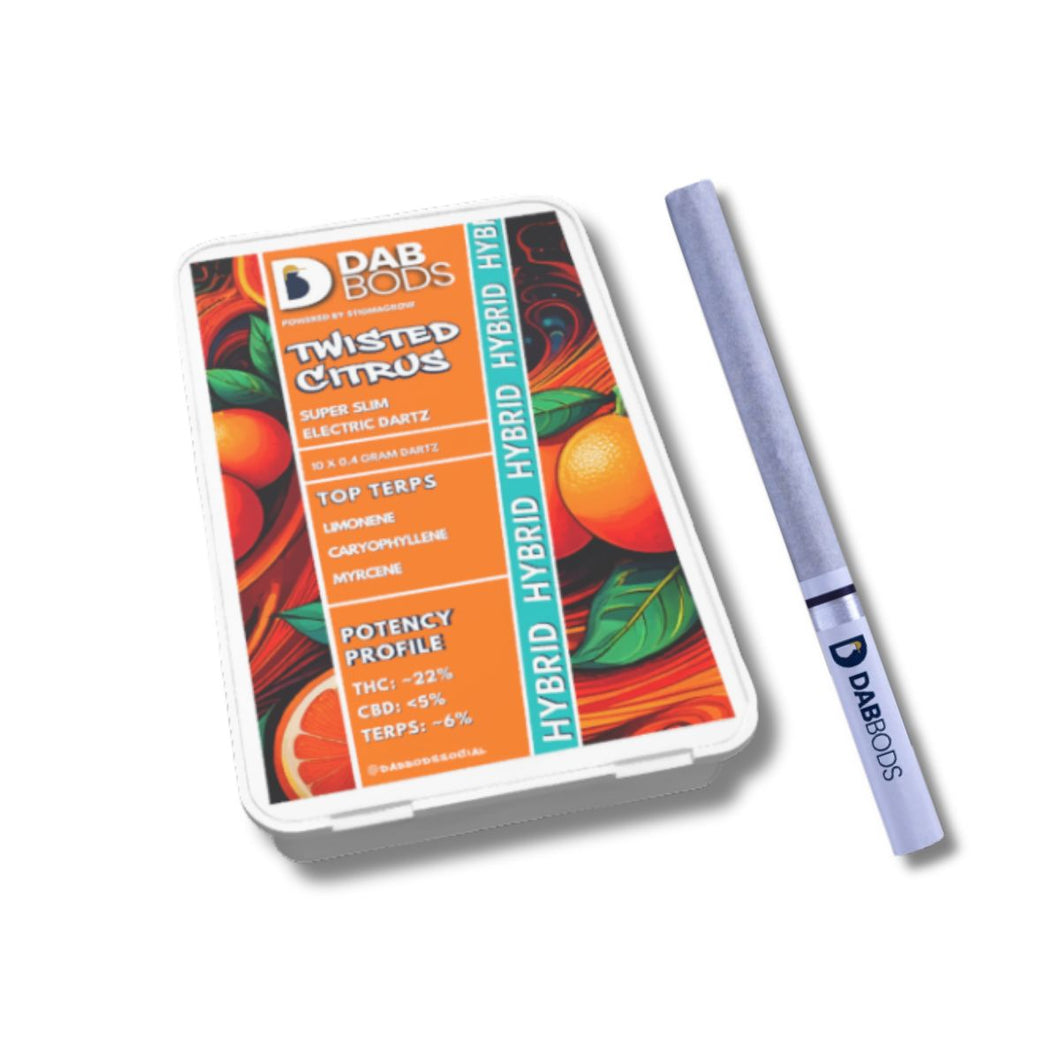 Twisted Citrus Super Slim Electric Dartz Pre-Rolls
