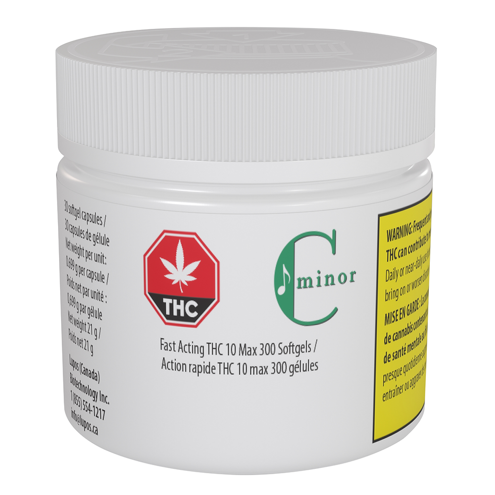 Fast Acting THC 10 Max 300 Softgels