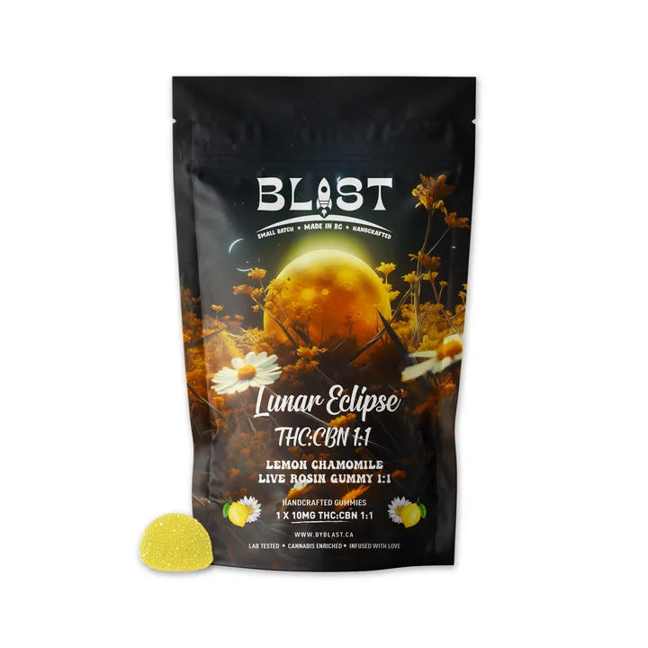 Lunar Eclipse Live Rosin Gummy 1:1 (CBN:THC) Chew