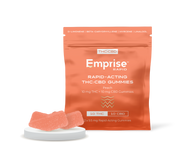 Peach 10 mg THC:10 mg CBD Gummies