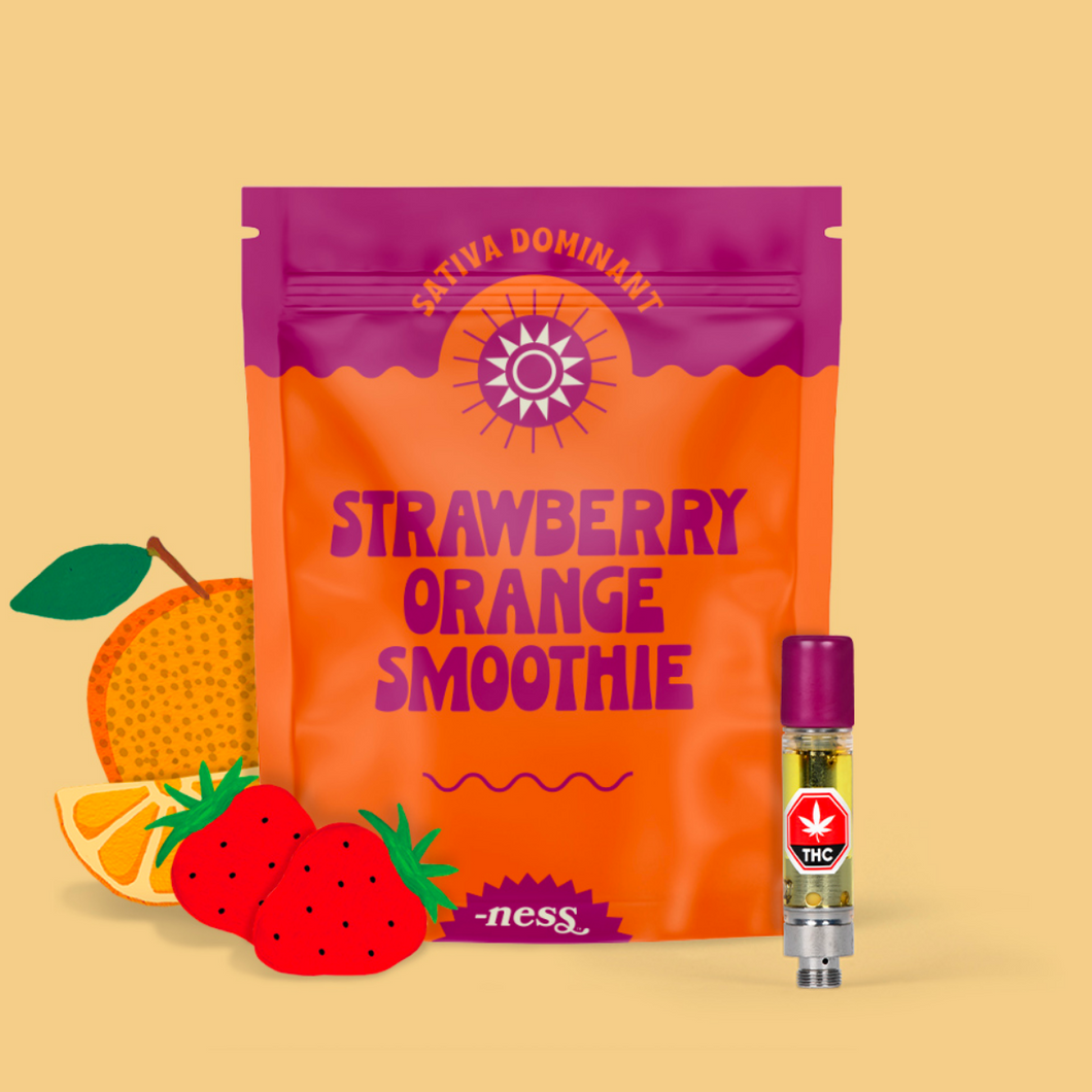 Strawberry Orange Smoothie Vape Cartridge