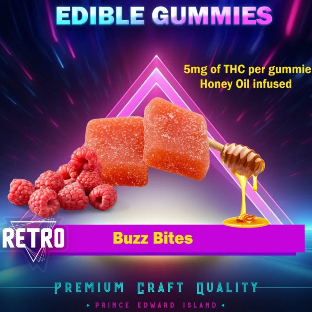 Buzz Bites (Honey Oil Infused) Gummies